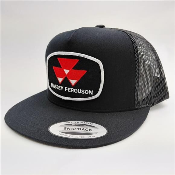 Massey Ferguson Tractor Hat Trucker Cap Snapback Flat Bill Mesh Farming USA NEW main image 4